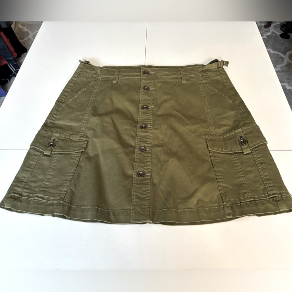 JAG Jeans Army Green Skirt With Button Detail size 14